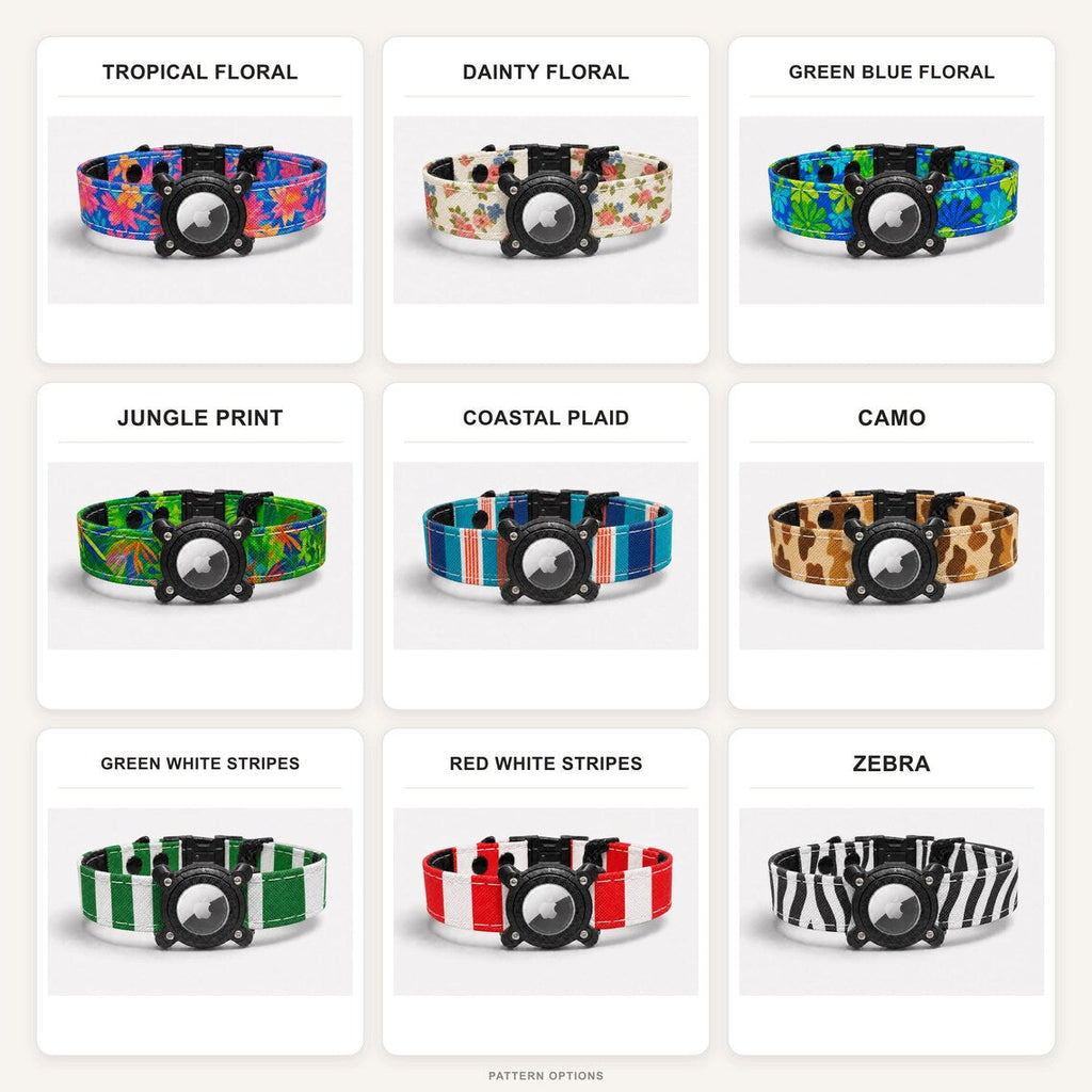 Rugged Waterproof AirTag Dog Collar with Built-In Holder