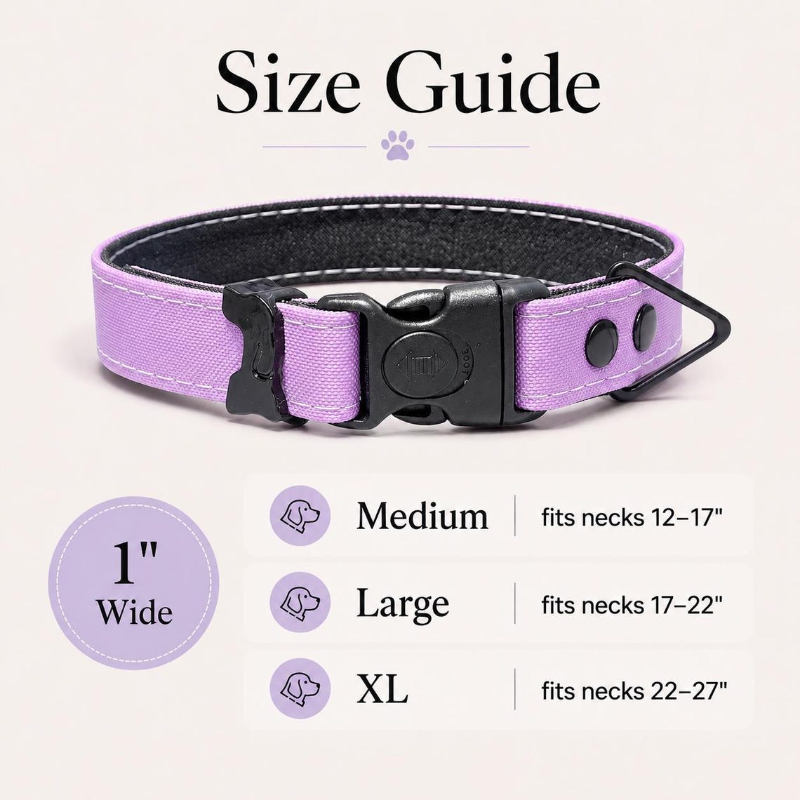 Rugged Waterproof AirTag Dog Collar with Built-In Holder